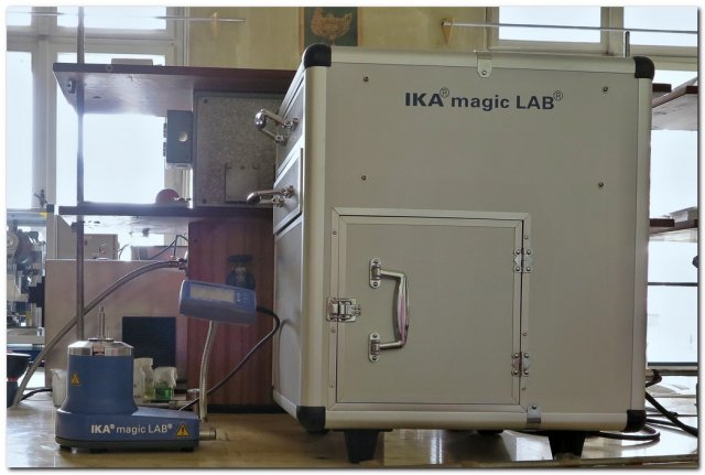 Modulový systém pro redukci velikostí částic a homogenizaci IKA magic LAB